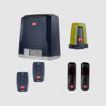 Kit complet 230 V pour portails coulissants jusqu’à 800 kg kg. Vitesse du vantail 9 m/min. DEIMOS AC KIT A800