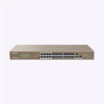 Switch non géré 24FE+2GE/1SFP avec PoE 24 ports – F1126P-24-250W