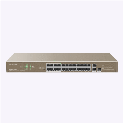 Switch non géré 24FE+2GE/1SFP avec PoE 24 ports – F1126P-24-410W