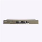 Switch géré 16FE+2GE/1SFP avec PoE 16 ports – F1218P-16-250W