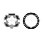 Kit roue et couronne pour tube ZF64 recentré – Accessoire moteur 50 mm